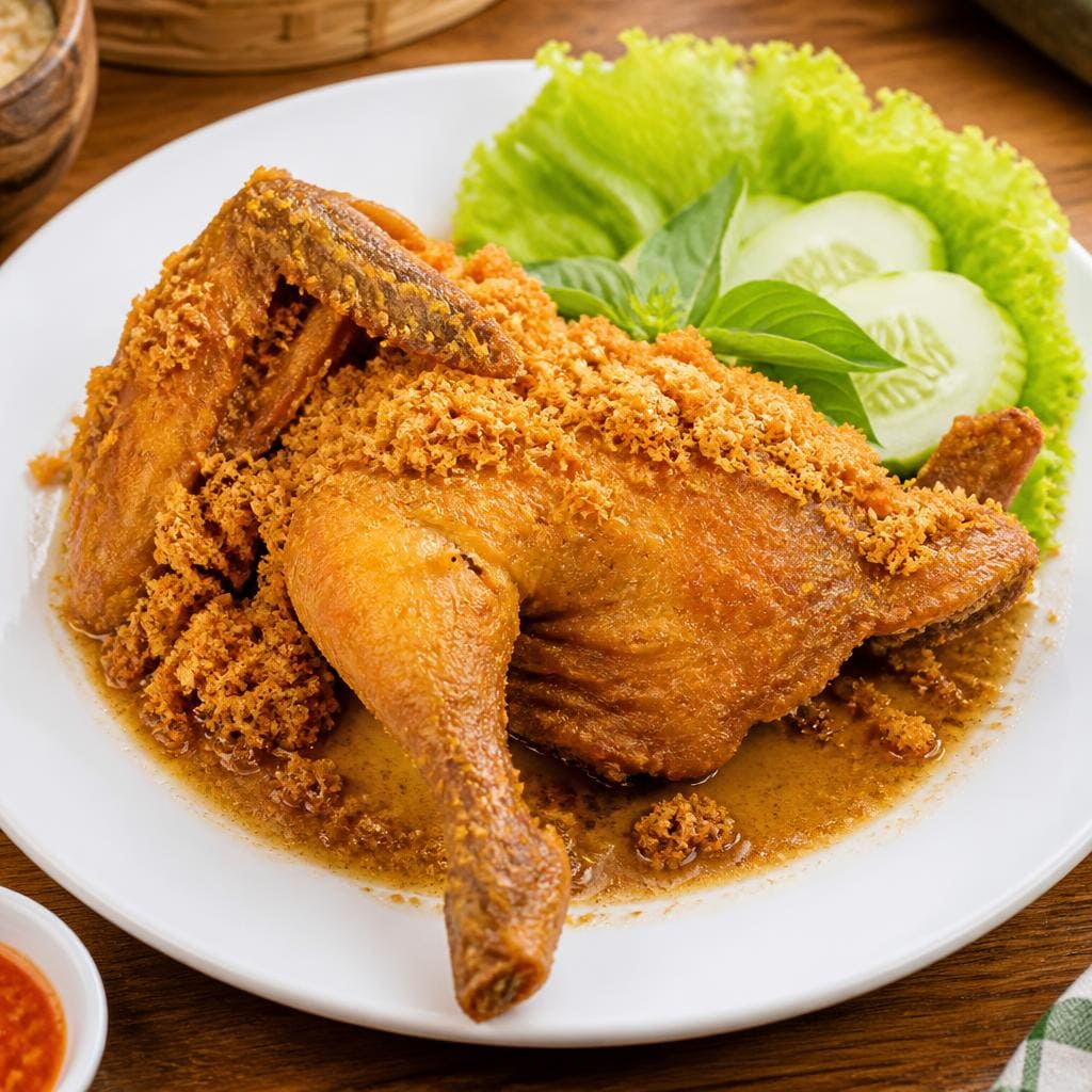 Ayam Goreng Kremes 1/2 ekor dari Sate Khas Senayan